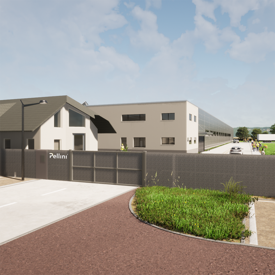 La sede di Pellini CZ ricostruita  dopo essere stata distrutta da un tornado